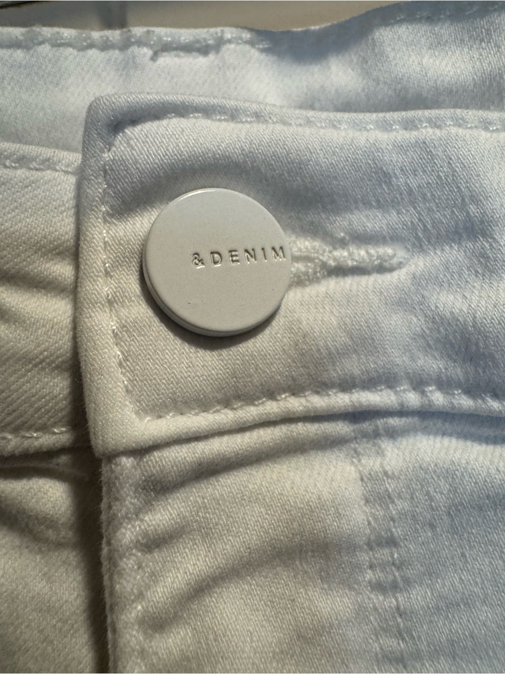 H&M  &Denim White Skinny Ankle Jeans